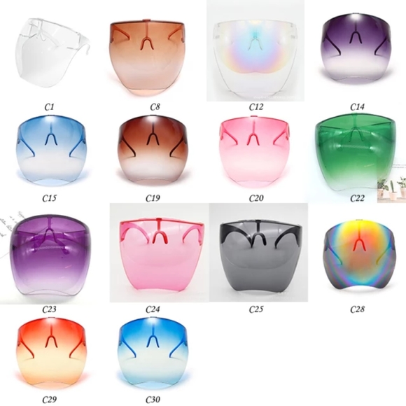 NEW FACE OVERSIZED GLASSES PLASTIC ANTI FOG EYE UV PROTECTION SUNGLASSES UNISEX - Picture 3 of 4